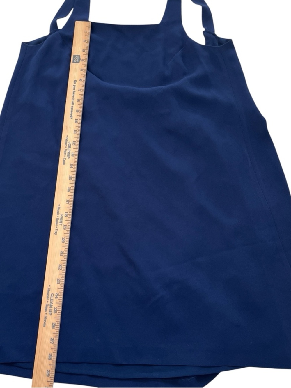 Club Monaco Navy Swing Dress Low Back Scoop Flowy Minimalist Size 4 - Picture 9 of 10